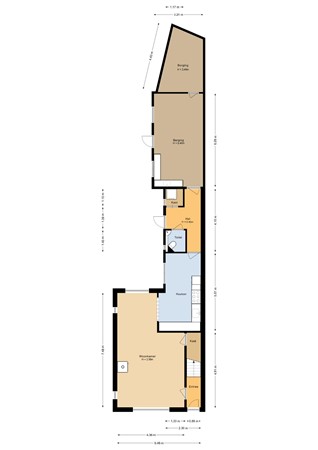 Floorplan - Witte de Withstraat 34, 3752 CX Bunschoten-Spakenburg